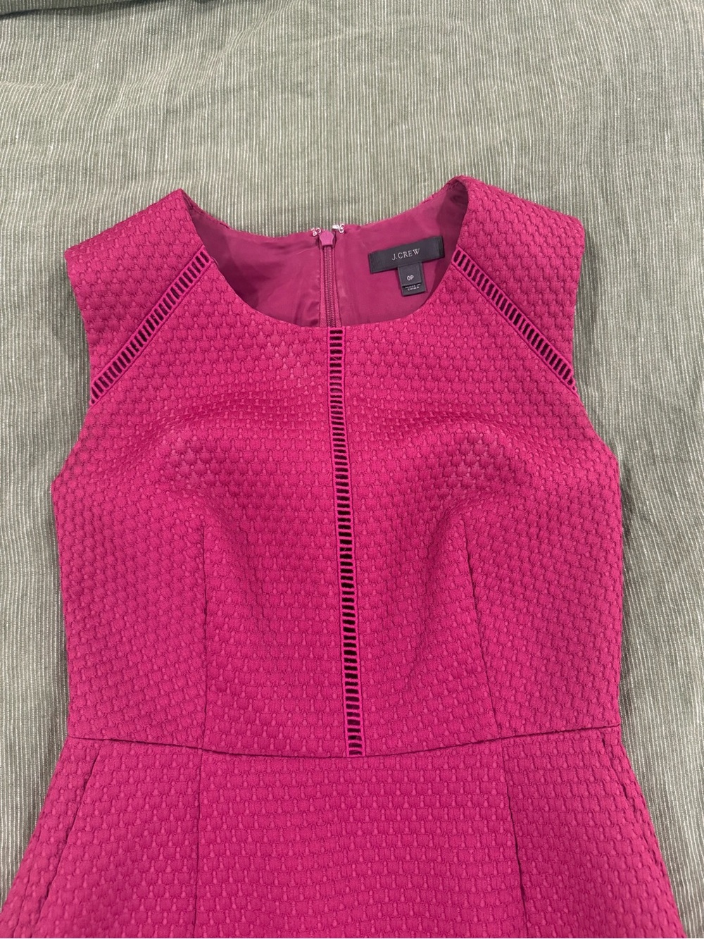J. Crew Women's Fuchsia Textured Sheath Dress